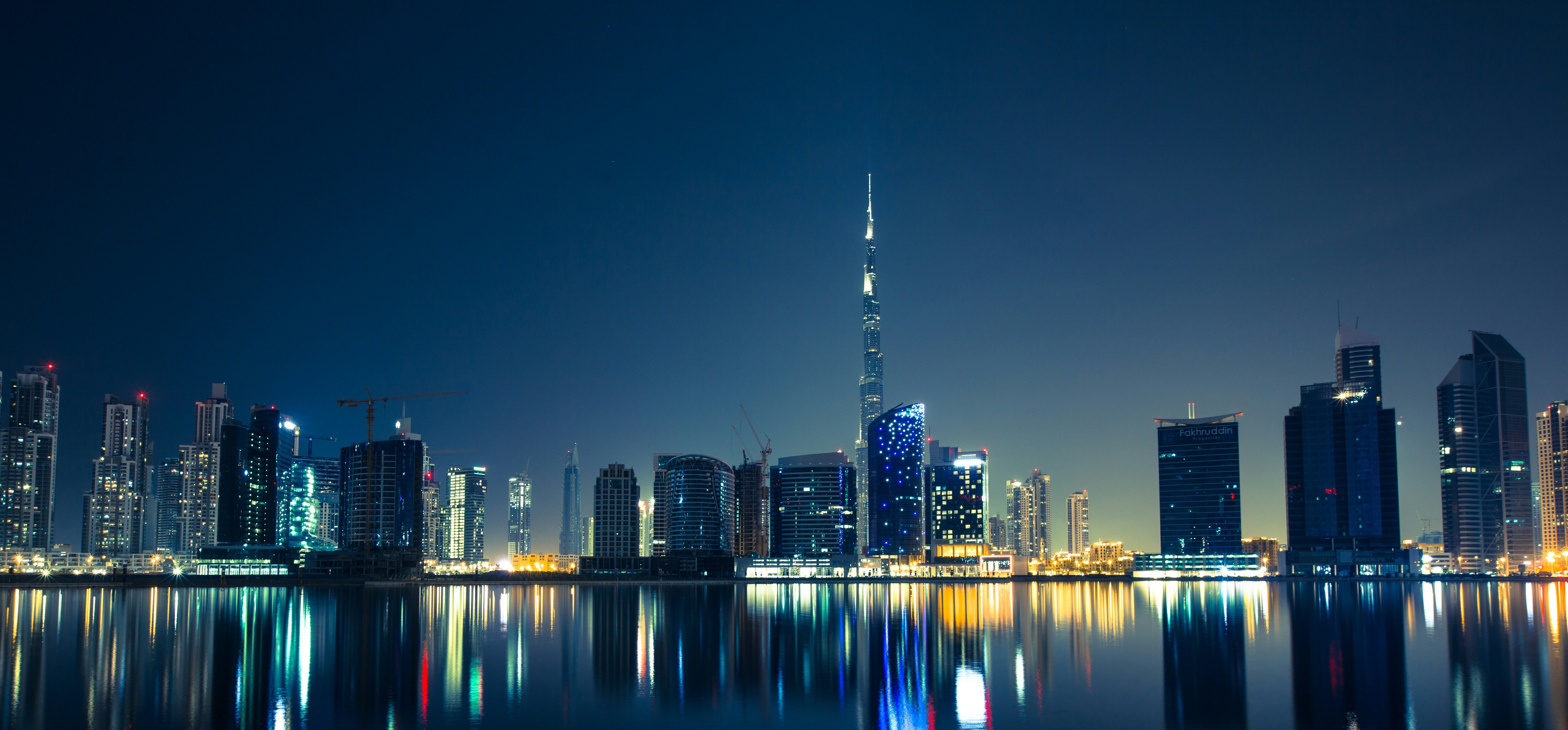 Dubai skyline background